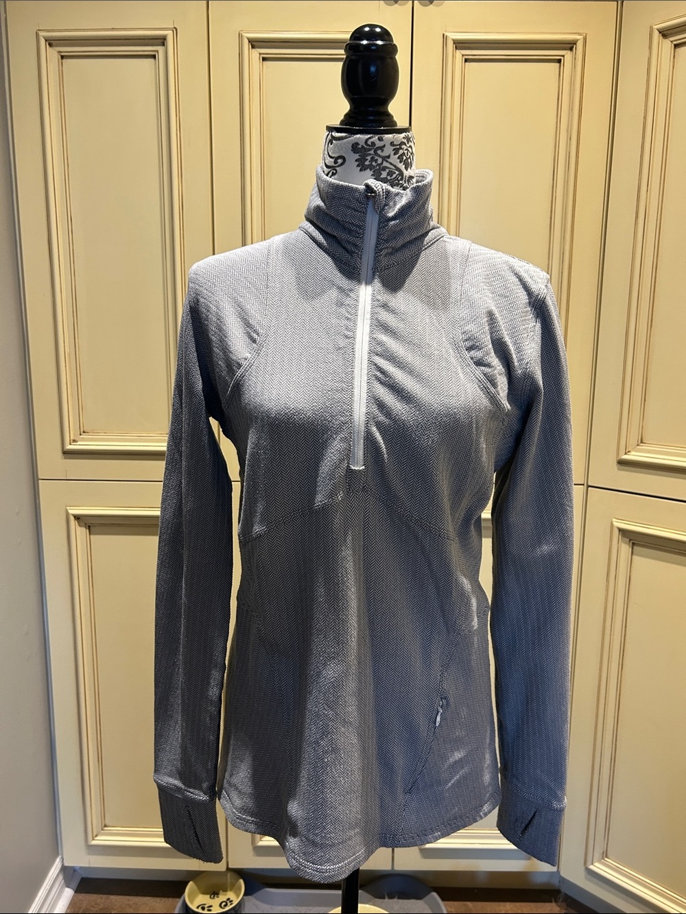 Lululemon Gray Quarter-Zip Performance Pullover